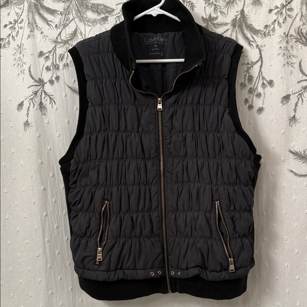 Calvin Klein Charcoal Quilted Vest